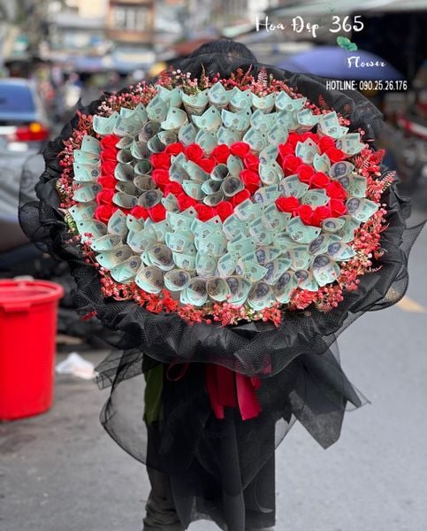 Bó hoa tiền 500K theo tên cực chất và ý nghĩa