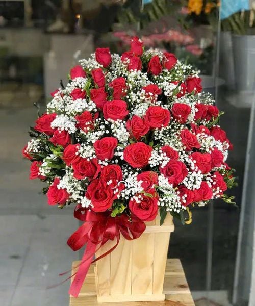 Hoa Tặng Người Yêu: Hộp Hoa Bùng Cháy - HCH99