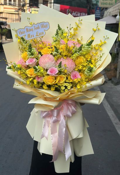 Hoa Bó Dài: Bó Hoa Nắng Mai - HBD362