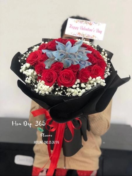 Bó hoa tiền tờ 20k tặng vợ ngày 20/10 ý nghĩa
