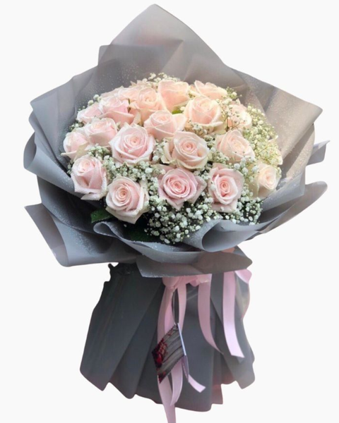 Hoa Bó Dài: Bó Hoa 20 Hoa Hồng Pastel  - HBD234 - Hoa 20/10
