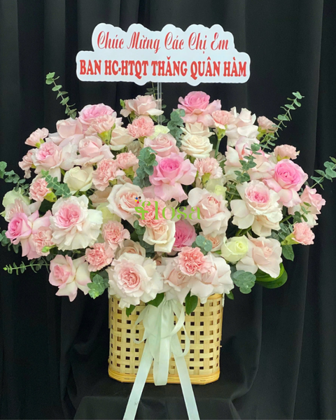 Giỏ Hoa Khai Trương: Giỏ Hoa Dịu Dàng - HG84