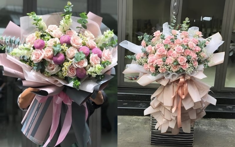 Mẫu bó hoa khổng lồ sang chảnh cực đẹp