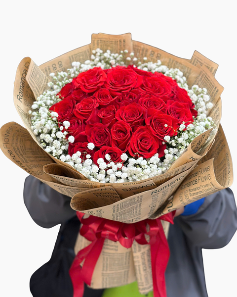  Bó Hoa hồng Vấn Vương - 20/10 - HBT88 