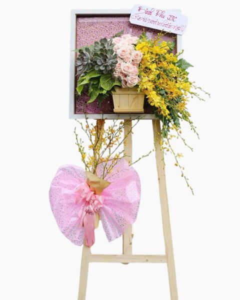 Tranh Hoa Tươi: Kệ Hoa Tươi Sáng - TH18