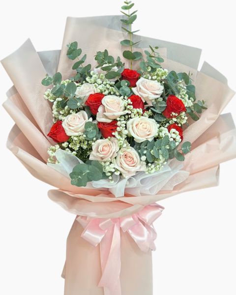Hoa Bó Dài: Bó hoa Ngọt Ngào - Hoa 20/10 - HBD296