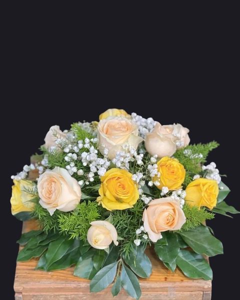Hoa Để Bàn: Hoa Để Bàn Ánh Dương Hội Tụ - Ovan 24