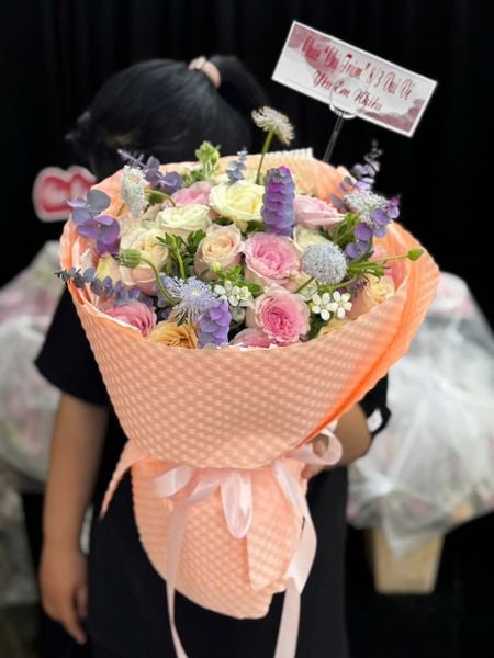 Hoa Bó Tròn: Bó Hoa Tình Thắm  - HBT124