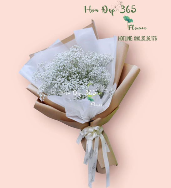 Bó hoa baby trắng