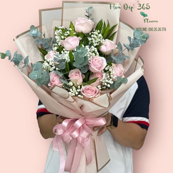 Bó Hoa Hồng Pastel Cổ - HBD109 - Hoa 8/3 tặng nửa kia