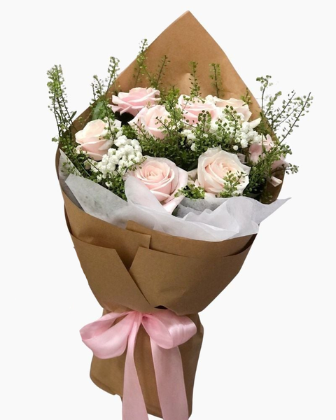 Hoa Bó Dài: Bó Hồng Pastel - HBD238 - Hoa ngày 20/11