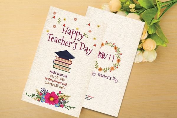 Thiệp chúc mừng 20/11 đơn giản