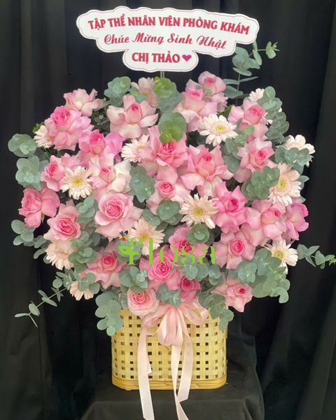 Hộp Hoa Tươi: Hoa Hộp Tình Yêu Dịu Dàng-HH77 | Flosa