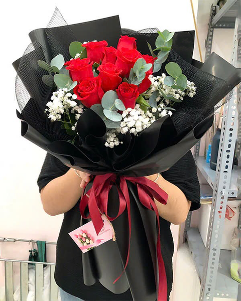 Hoa Bó Dài: Bó Hoa Hồng Baby - HBD263