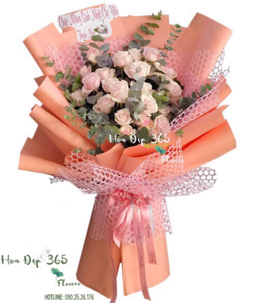 Bó Hoa Hồng Pastel