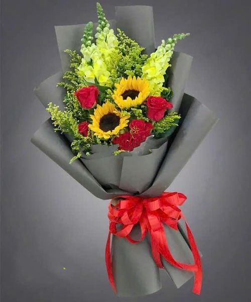 Hoa Bó Dài: Bó Hoa Ban Mai - HBD113