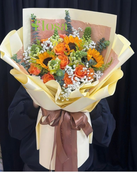 Hoa Bó Dài: Bó Hoa Niềm Tin Rực Rỡ-HBD324