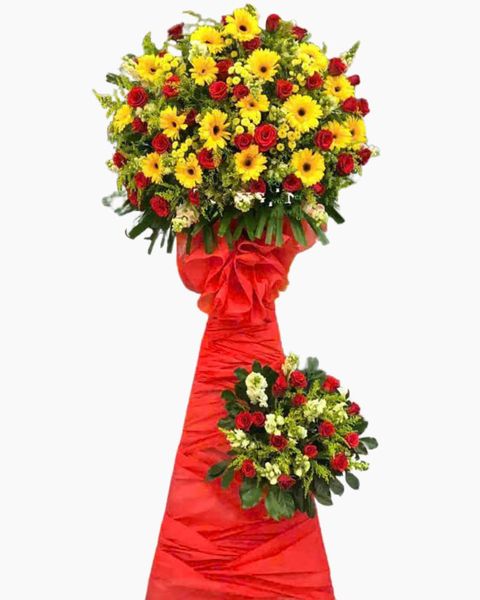Hoa Chúc Mừng: Lẵng Hoa Khởi Đầu Thuận Lợi - HCM42