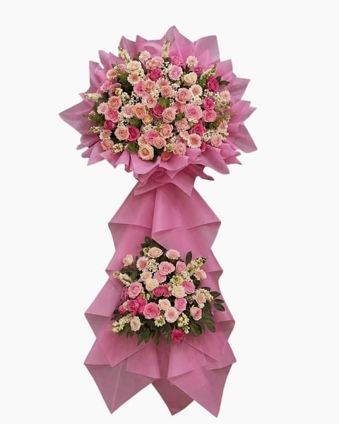 Hoa Chúc Mừng: Kệ Hoa Xuân Hồng Kiêu Sa - HCM156