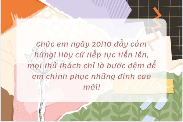 Chỉ cần một lời chúc 20/10 ngắn gọn, thì bạn cũng đã thành công truyền cho nhân viên của mình những động lực làm việc rực cháy