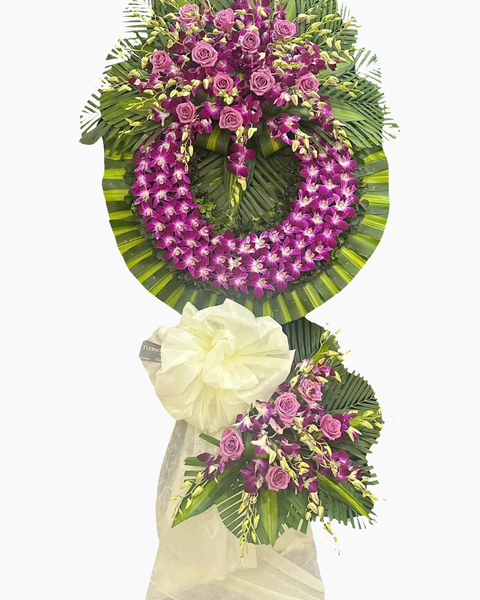 Hoa Chia Buồn: Vòng Từ Gĩa  - HTL183 | Flosa