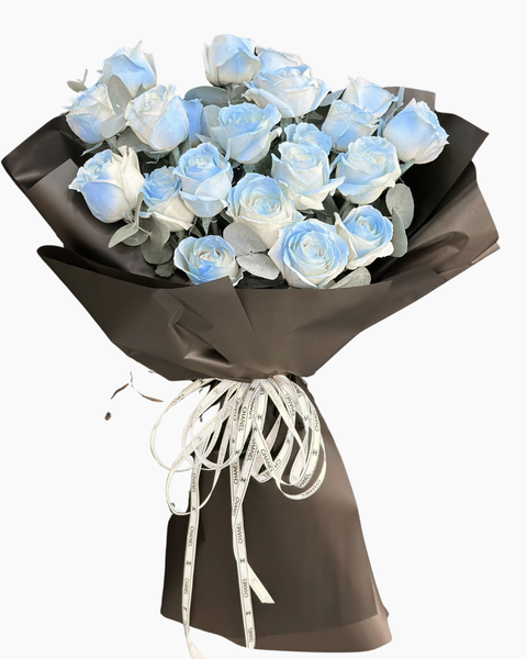 Hoa Bó Dài: Bó hoa hồng Lam Mộng - Hoa 20/10 - HBD291