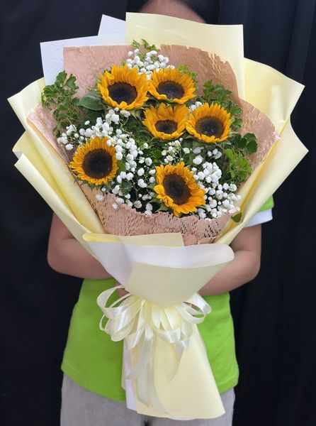 Hoa Bó Dài: Bó Hoa Hướng Dương Hy Vọng - HBD373