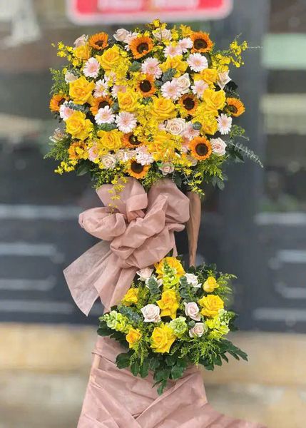 Hoa Chúc Mừng: Lẵng Hoa Vinh Quang - HCM34