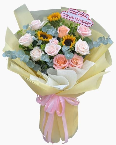 Hoa Bó Dài: Bó Hoa Ánh Dương - HBD374