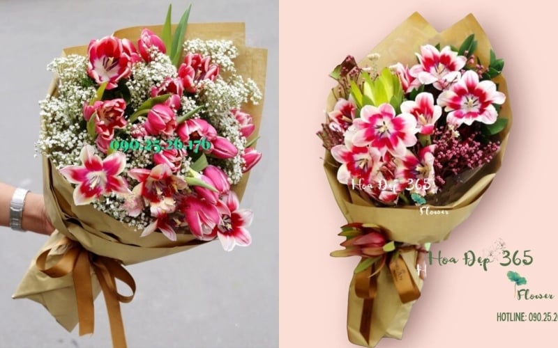 Mẫu bó hoa Tulip cực sang chảnh và đẹp tặng bố