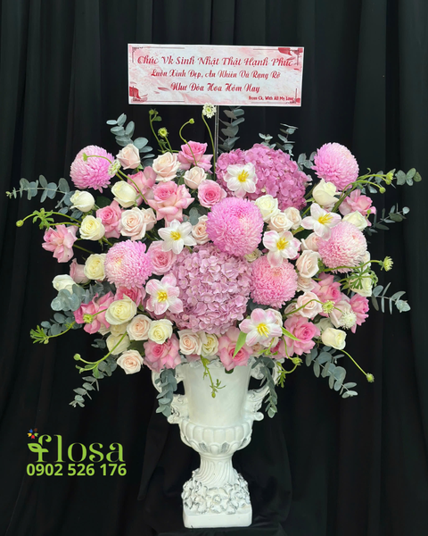 Hoa Cắm Bình: Bình Hoa Hồng Duyên  - HCB81