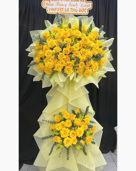 Hoa Chúc Mừng: Sắc Vàng Vượng Phu  - HCM82 | Flosa