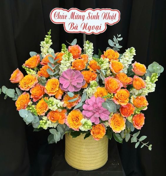  Hoa Hộp Sắc Son Thịnh Vượng - HH221 