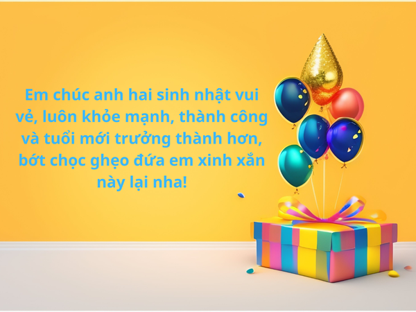 lời chúc sinh nhật