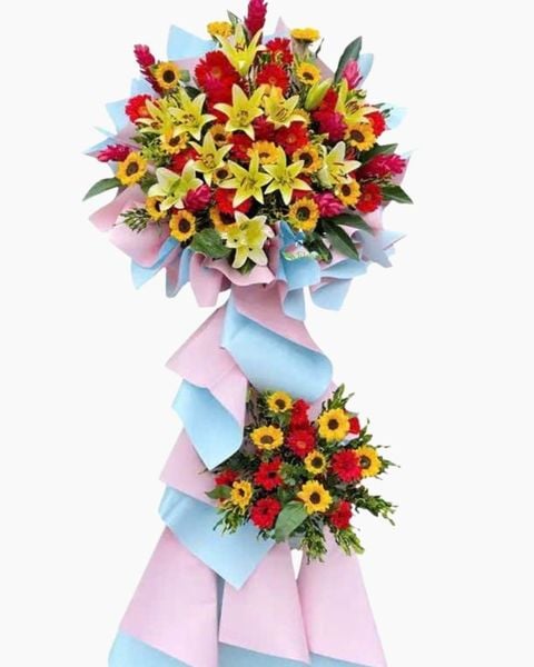 Hoa Chúc Mừng: Lẵng Hoa Success Flowers - HCM05