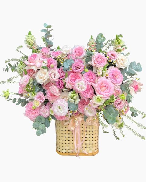 Hộp Hoa Tươi: Hộp Hoa Tiểu Thư - HH176 | Flosa