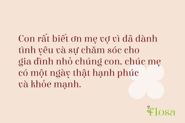 Câu chúc chân thành gửi đến mẹ vợ dành cho con rể tinh tế