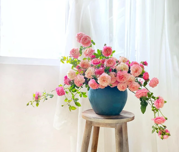 Mẫu cắm hoa hồng đẹp, đơn giản