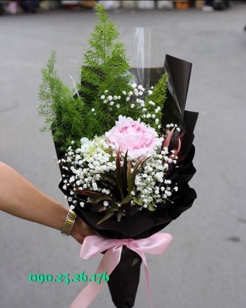 Bó Hoa Mẫu Đơn Hồng
