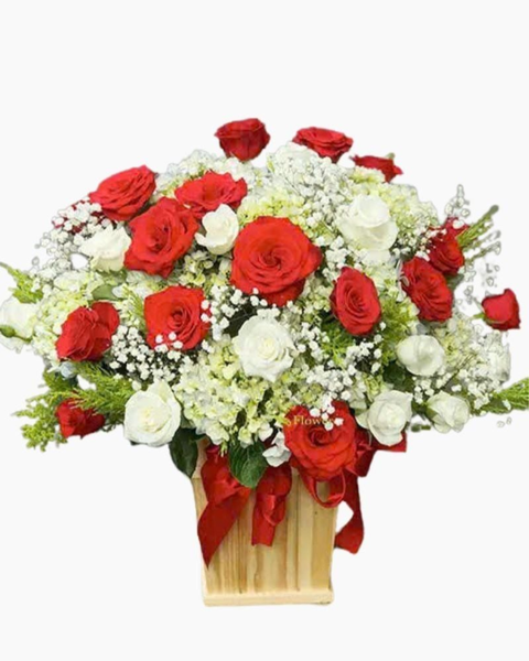 Hoa Hồng: Hộp Hoa Khai Trương Để Bàn Lucky - HCH40