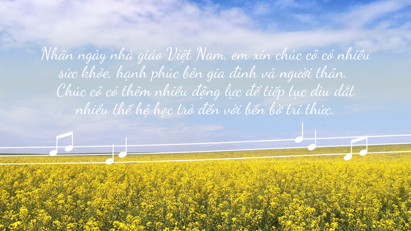 lời chúc ngày nhà giáo việt nam 20/11 ý nghĩa
