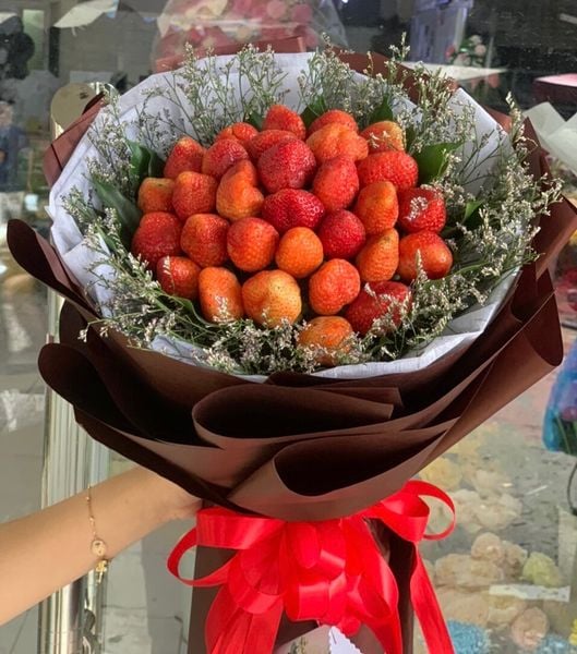 Hoa Trái Cây: Da Lat Strawberry Bouquet - TC37