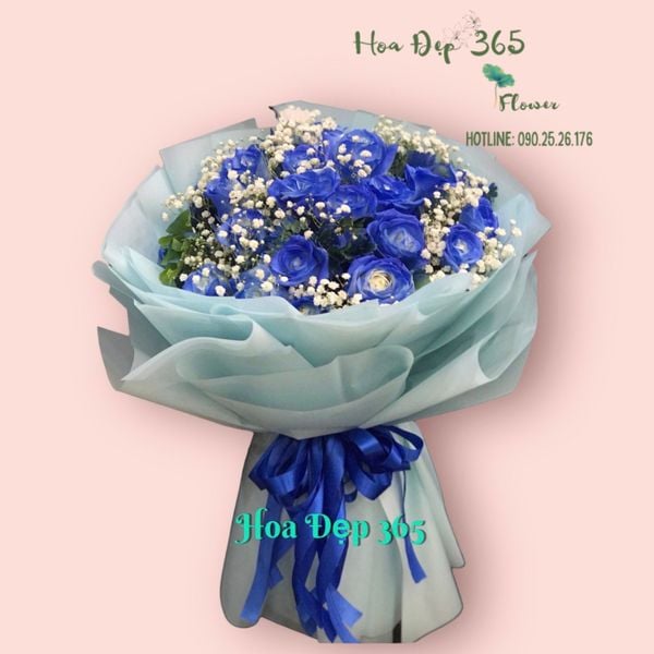 Bó Hoa Hồng Xanh