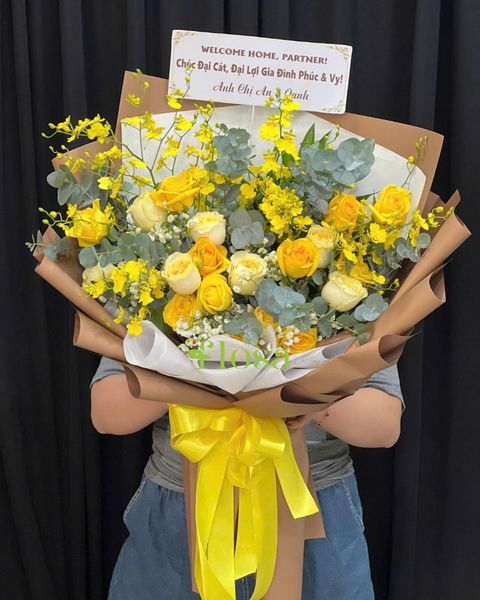  Bó Hoa Nắng Mai Hạnh Phúc - HBD313 