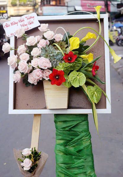 Tranh Hoa Tươi: Kệ Hoa Tươi Phú Quý - TH16