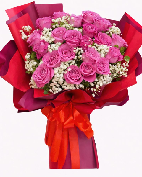  Bó Hoa Sắc Son  - HBD315 