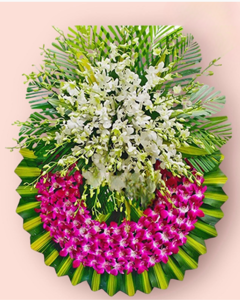 Hoa Chia Buồn: Chia Xa - HTL65 - Vòng Hoa Tang Lễ | Flosa