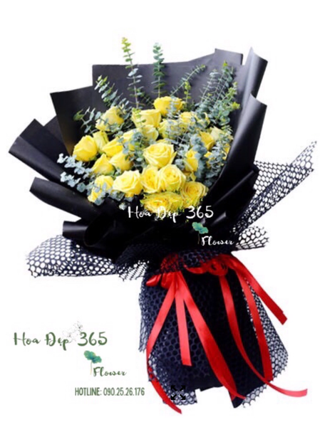 Bó Hoa Hồng Vàng