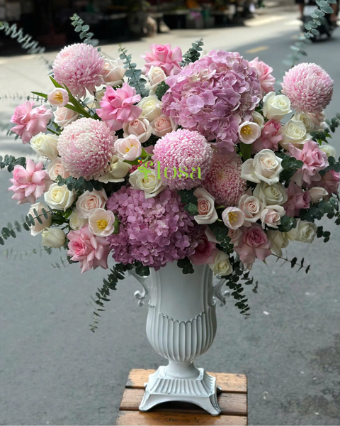 Hoa Cắm Bình: Bình Hoa Ngọt Ngào-HCB75 | Flosa