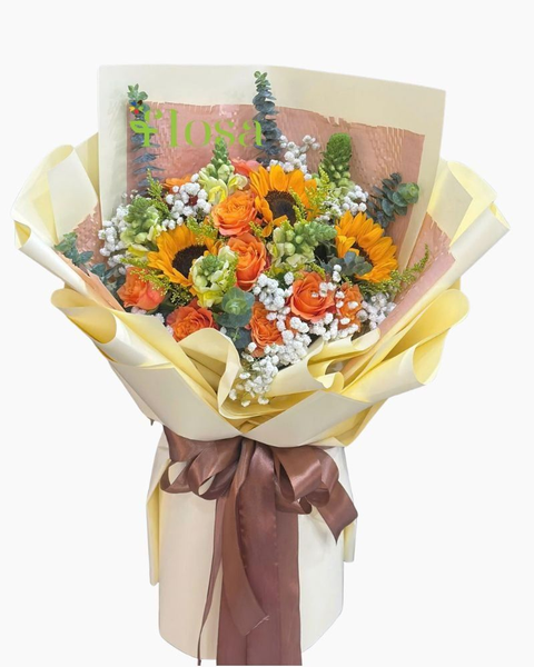 Hoa Bó Dài: Bó Hoa Niềm Tin Rực Rỡ-HBD324